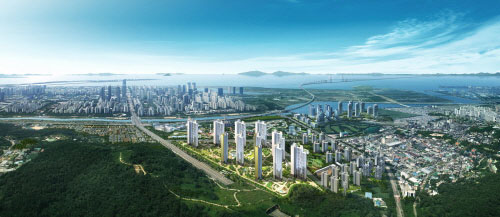 인천 연수구 송도 동일하이빌파크레인 들어선다