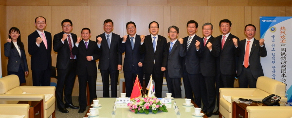 김용환 농협금융 회장, 중국 공소그룹과 사업다각화 논의