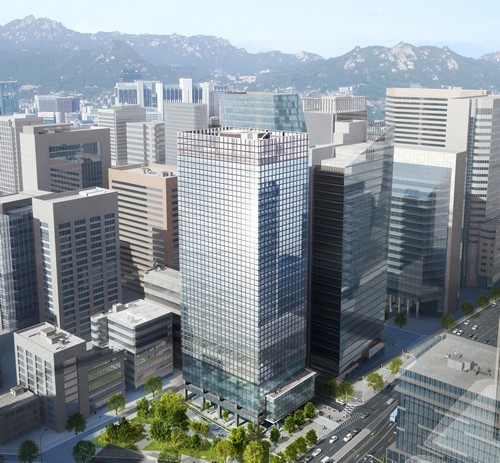 대신 명동 신사옥 조감도.