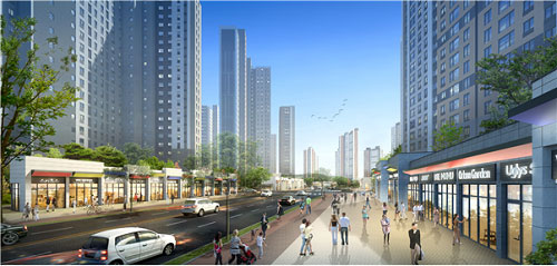 GS건설, 자이타운 자이더익스프레스 5BL상가 분양