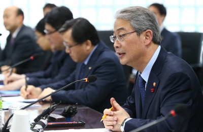 △ 임종룡 금융위원장은 12일 경기도 용인 금융보안원을 방문해 금융권 사이버보안 관리실태를 점검했다. / 사진=금융위원회