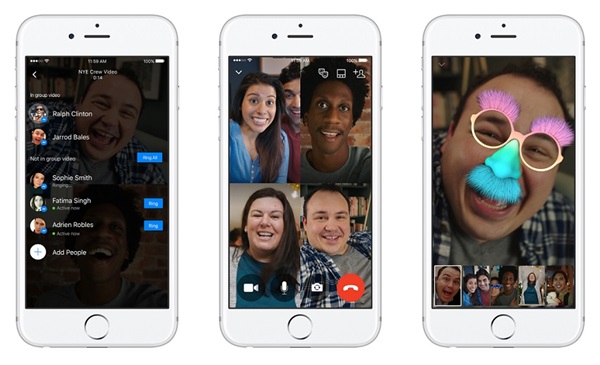 페이스북, 메신저에 ‘그룹 영상 통화’ 기능 도입