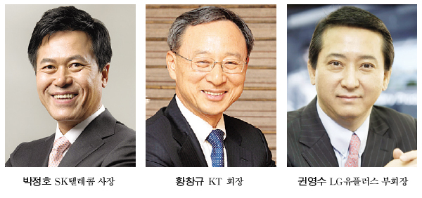 이통3사 수장, 새먹거리 같은 코드