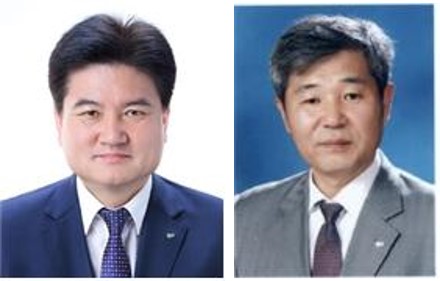 △권장섭 신임 전무이사(왼쪽)와 조경식 신임 상임이사./사진제공=신용보증기금