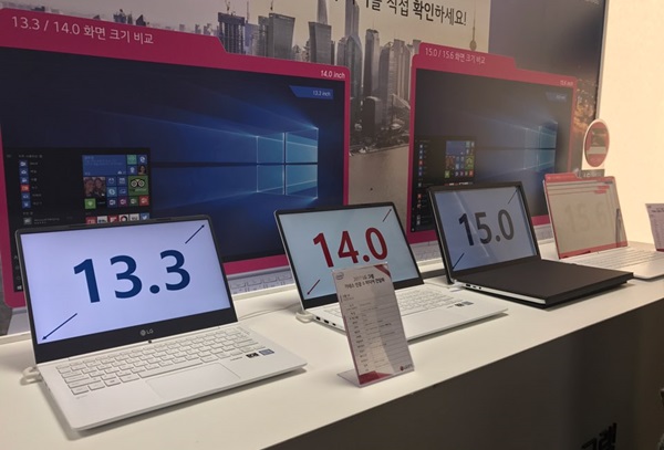 LG 그램 모델. 한국금융신문 DB