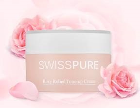 스위스퓨어 로지 릴리프 톤업 크림