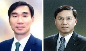 △김형진 신한금융지주 부사장(왼쪽)과 임영진 신한금융지주 부사장./사진제공=신한금융그룹