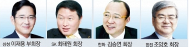 이재용 재소환, 최태원·김승연·조양호 재판 출석 ‘최순실 악몽’ 