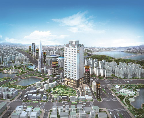 사진:잠실파크웨이 오피스텔 조감도(하나자산신탁 제공)