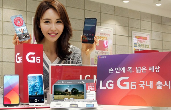 ▲ LG전자가 10일 전략 프리미엄 스마트폰 LG G6를 국내 이동통신 3사를 통해 출시한다. 