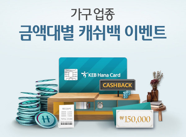 하나카드, 가구업종 캐시백 이벤트