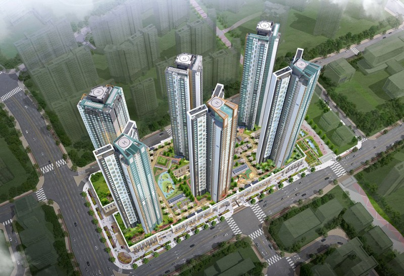 사진:전북혁신도시 대방디엠시티 오피스텔 조감도(대방건석 제공)