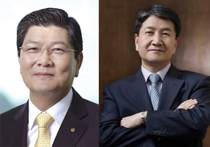 △차남규 한화생명 사장(좌)과 김창수 삼성생명 사장