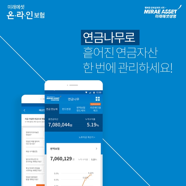 미래에셋생명, 업계 최초 연금 통합관리 ‘연금나무’ 앱 출시