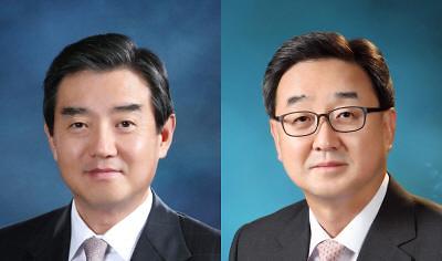 김윤 삼양홀딩스 대표이사 회장(왼쪽)과 김량 삼양홀딩스 대표이사 부회장. 삼양홀딩스 제공