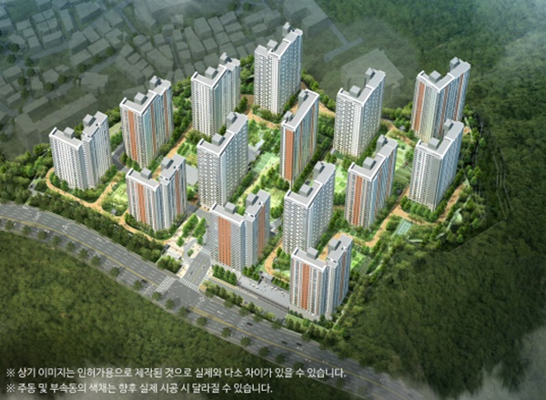 △ 대림산업 e편한세상 추동공원2차 조감도. 대림산업 제공