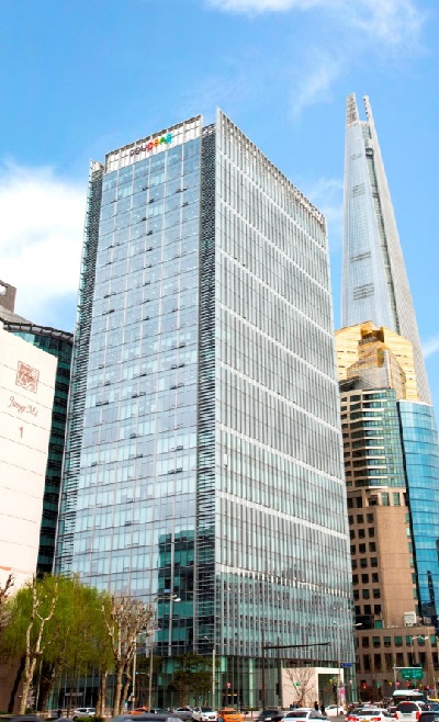 서울 신천동에 위치한 쿠팡 신사옥 ‘타워 730’ 외관