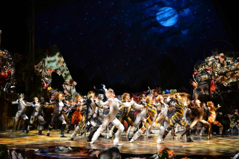 뮤지컬 캣츠 공연 사진.