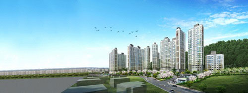 사진:힐스테이트 김해 조감도(현대엔지니어링 제공)