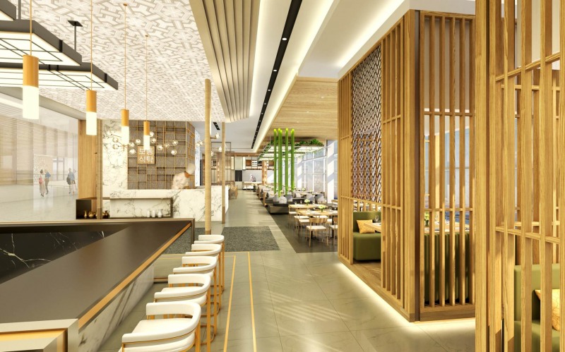 아워홈이 인천국제공항 제2여객터미널에 선보일 외식 브랜드 매장 조감도. 아워홈 제공