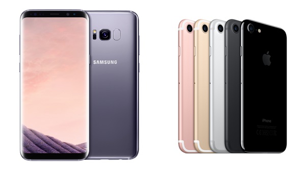 △갤럭시S8, 아이폰7.