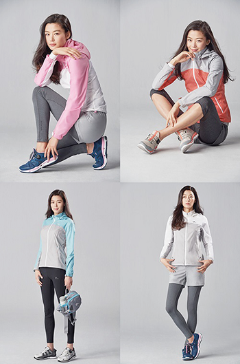 ▲사진: 네파 전지현‘시티 러닝룩’화보