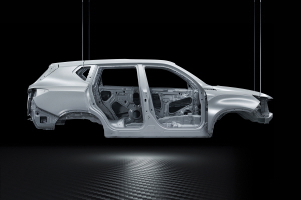 쌍용자동차 'G4 렉스턴' 차체, 자료 : 쌍용자동차.