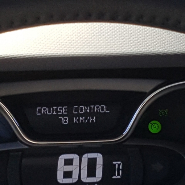 크루즈 컨트롤 사용 현황, 차량 : QM3, 사진=서효문 기자.