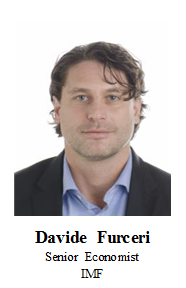 △ 1~2일 한국은행이 서울 웨스틴 조선호텔에서 개최한 '2017년 BOK 국제컨퍼런스'에서 발표자로 나선 다비드 푸르체리(Davide Furceri) IMF 선임이코노미스트. / 사진제공= 한국은행