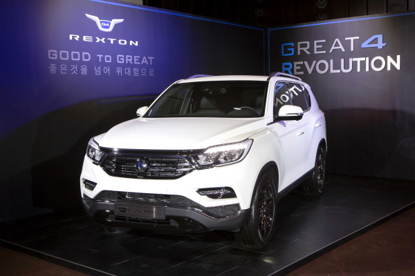 △ 5월 신차 효과를 발휘하며 성공적인 첫 발을 내딛은 쌍용자동차 'G4 렉스턴'. 사진=쌍용자동차.