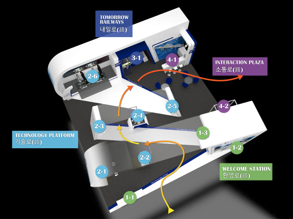 △'2017 부산국제철도기술산업전' 대한민국 철도관. /사진제공=한국철도시설공단
