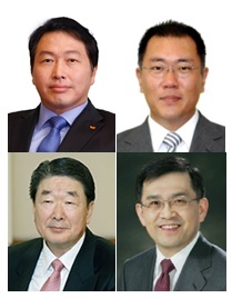 (사진 왼쪽 상단부터) 최태원 SK그룹 회장, 정의선 현대자동차그룹 회장, 구본준 LG 회장, 권오현 삼성전자 부회장.