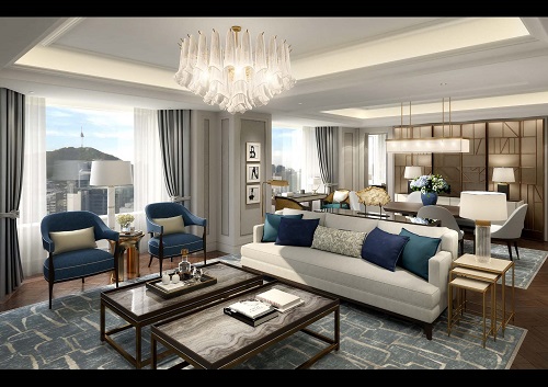 롯데호텔서울 신관 리뉴얼 객실.롯데호텔 제공