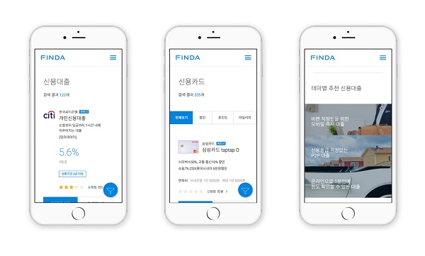 △핀다 금융상품 추천 서비스./사진제공=핀다