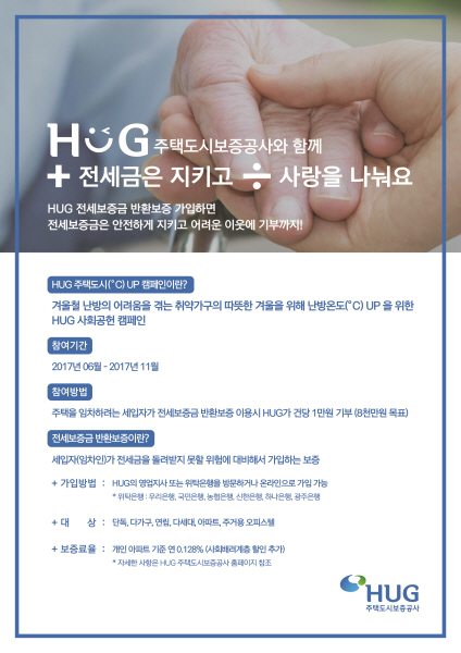 △주택℃(도시) UP 캠페인 포스터. /사진제공=주택도시보증공사