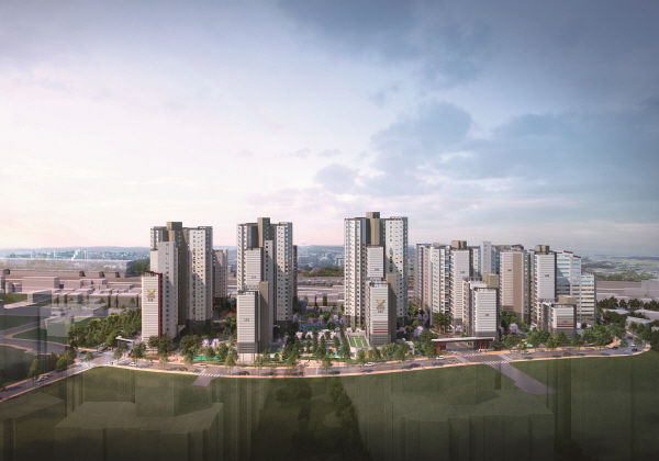 △DMC 롯데캐슬 더 퍼스트 조감도. /사진제공=롯데건설