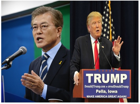 △ 문재인 대통령(사진 왼쪽)과 도널드 트럼프 미국 대통령(사진 오른쪽).