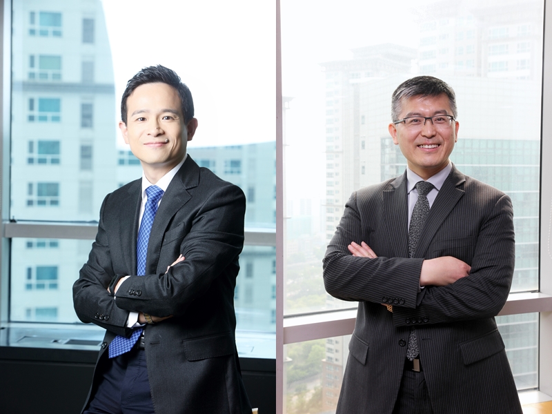 △순레이 알리안츠생명 대표이사(왼쪽)와 로이 구어 CFO