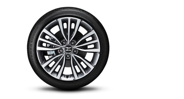 △ 기아자동차 스팅어 표준 타이어로 장착되는 브리지스톤의 '포텐자 RE97AS-02'. 사진=브리지스톤.