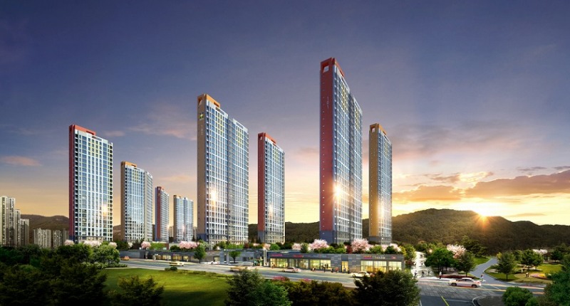 △‘군포 송정 금강펜테리움 센트럴파크Ⅲ’ 투시도 /사진제공=금강주택