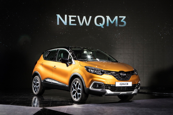 △ 다음달 1일부터 본격 판매되는 르노삼성자동차 'NEW QM3'. 사진=르노삼성자동차.
