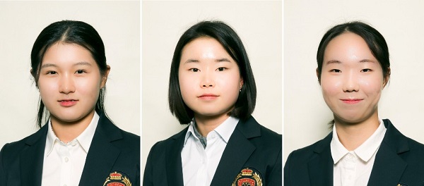 △(왼쪽부터) 박현경 (함열여고), 임희정 (동광고), 권서연 (대전여자방송통신고등학교)./사진=OK저축은행