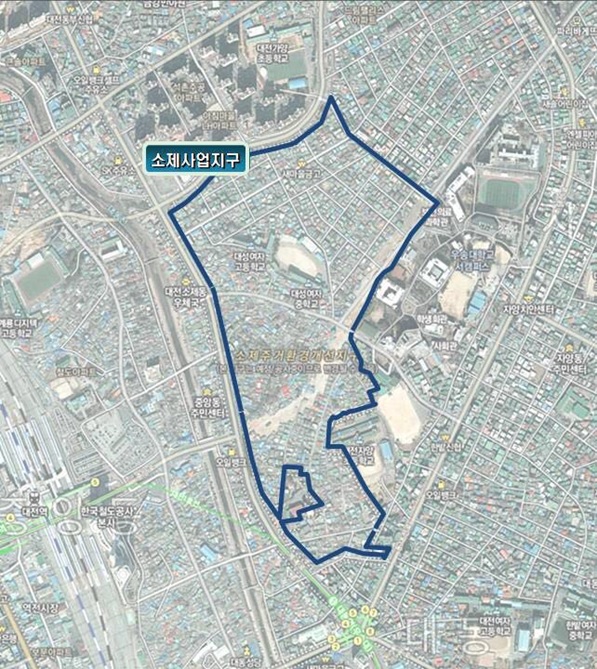 △ 소제 주거환경개선지구 위치도. 자료=국무조정실 국무총리비서실.