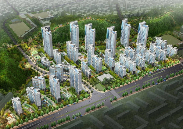 △ 래미안 강남포레스트 조감도. 자료=삼성물산.