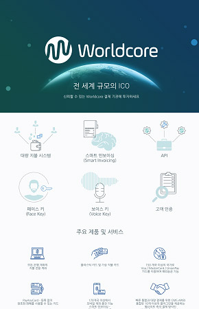 유럽 핀테크산업 거대 스폰서 ‘월드코어’, 1조 1,200억 원 규모의 코인 공개