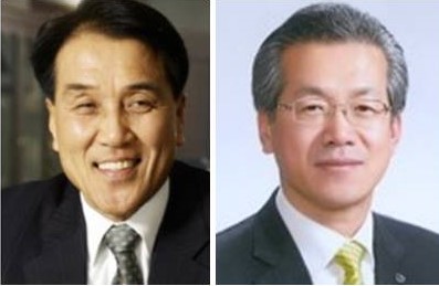 △(왼쪽부터)김지완 전 하나금융지주 부회장, 박재경 BNK금융 회장 직무대행