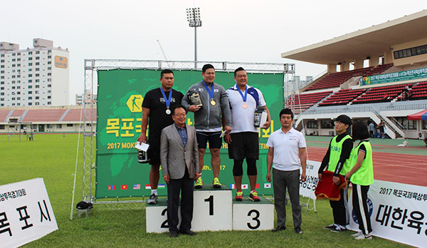 바디포텐 2017 목포국제육상투척경기 후원 참가