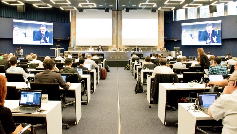 △스위스 제네바 ITU 표준화 총회 장면 /사진제공=KT