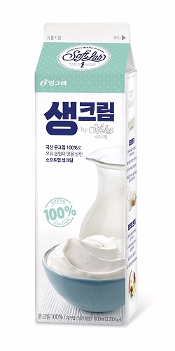 소프트 랩 생크림. 빙그레 제공