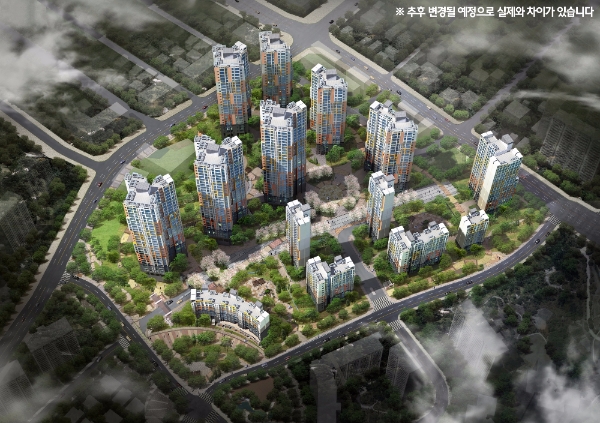 11월 초 분양 예정인 '힐스테이트 클래시안' 조감도. 사진=현대건설.